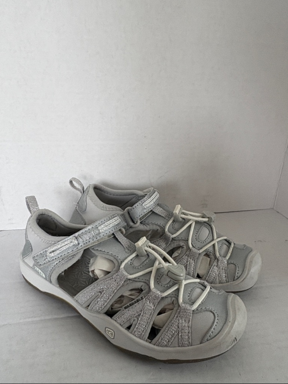 Keen Kids Closed-Toe Gray Active Sandals with Adjustable Straps